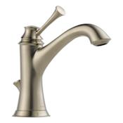 Brizo Baliza 1.2 GPM Single Hole Bathroom Faucet with Pop-Up Drain Assembly - Limited Lifetime Warranty Brilliance Brushed Nickel