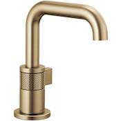 Brizo Litze 1.5 GPM Single Hole Bathroom Faucet - Less Drain Assembly Luxe Gold