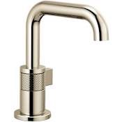 Brizo Litze 1.5 GPM Single Hole Bathroom Faucet - Less Drain Assembly Brilliance Polished Nickel