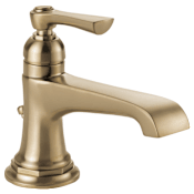Brizo Rook 1.5 GPM Single Hole Bathroom Faucet with Pop-Up Drain Assembly - Limited Lifetime Warranty Luxe Gold
