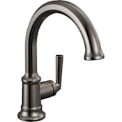 Brizo Beauclere 1.2 GPM Single Hole Bathroom Faucet - Less Drain Assembly Brilliance Black Onyx
