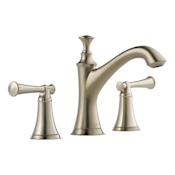 Brizo Baliza 1.2 GPM Widespread Bathroom Faucet with Pop-Up Drain Assembly - Limited Lifetime Warranty Brilliance Brushed Nickel