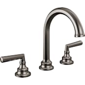 Brizo Beauclere 1.2 GPM Widespread Bathroom Faucet - Less Drain Assembly and Handles Brilliance Black Onyx