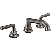 Brizo Beauclere 1.2 GPM Widespread Bathroom Faucet - Less Drain Assembly and Handles Brilliance Black Onyx