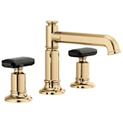 Brizo Invari 1.5 GPM Widespread Bathroom Faucet with Pop-Up Drain Assembly Less Handles - Limited Lifetime Warranty Polished Gold