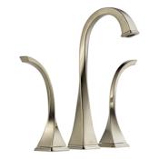 Brizo Virage 1.5 GPM Widespread Vessel Bathroom Faucet with Grid Drain Assembly - Limited Lifetime Warranty Brilliance Brushed Nickel