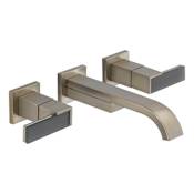 Brizo Siderna 1.2 GPM Wall Mounted Bathroom Faucet - Limited Lifetime Warranty Less Handles and Drain Assembly - Limited Lifetime Warranty Brilliance Brushed Nickel