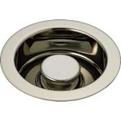 Brizo Garbage Disposal Flange and Stopper for Standard Kitchen Sink Drain Openings Brilliance Polished Nickel