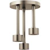 Brizo Essential 1.75 GPM Single Function Ceiling Mount Pendant Raincan Shower Head with H2Okinetic Technology Brilliance Brushed Nickel