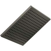 Brizo Essential 2.5 GPM 12" Single Function Square Metal Raincan Shower Head Brilliance Black Onyx