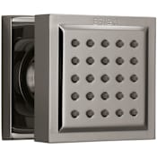 Brizo Essential Single Function Square 1.75 GPM Body Spray Brilliance Black Onyx