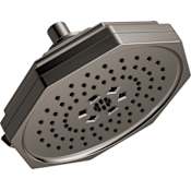 Brizo Beauclere 1.75 GPM Multi Function Shower Head Brilliance Black Onyx