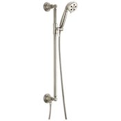 Brizo Rook 1.75 GPM Multi Function Hand Shower Package - Includes Slide Bar, Hose, and Wall Supply Brilliance Brushed Nickel