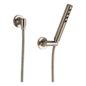 Brizo Odin 1.75 GPM Single Function Hand Shower Package - Includes Hose, and Wall Supply Brilliance Brushed Nickel