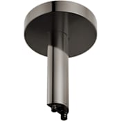Brizo Roccesco 6" Ceiling Mount Shower Arm and Flange Brilliance Black Onyx