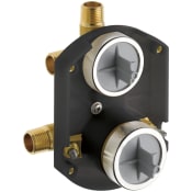 Brizo Multichoice Universal Shower Rough In with Service Stops and Integrated Three Port Diverter - No Tub Outlet N/A