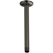 Brizo Essential 10" Ceiling Mounted Shower Arm and Flange Brilliance Black Onyx