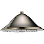 Brizo Traditional 2.5 GPM Single Function Shower Head with Touch Clean Technology Brilliance Polished Nickel