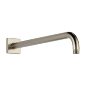 Brizo Essential 16" Wall Mounted Shower Arm and Square Flange Brilliance Brushed Nickel