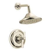 Brizo Rook Shower Only Trim Package with 1.75 GPM Multi Function Shower Head Brilliance Polished Nickel