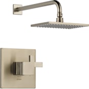 Brizo Siderna Double Handle Rain Shower Trim Package with TempAssure Technology Brilliance Brushed Nickel