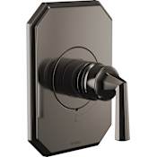 Brizo Beauclere Pressure Balanced Valve Trim Only - Less Handle and Rough In Brilliance Black Onyx