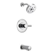 Brizo Tub and Shower Valve Trim Single Handle Pressure Balance with H2Okinetic Technology from the Euro Collection Chrome
