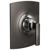 Brizo Sensori Thermostatic Valve Trim Only - Less Handle and Rough In Brilliance Black Onyx