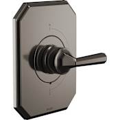Brizo Beauclere Sensori Thermostatic Valve Trim Only - Less Handle and Rough In Brilliance Black Onyx