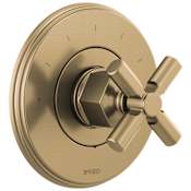 Brizo Invari Sensori Thermostatic Mixing Valve Trim and Cartridge Less Handle and Valve - Separate Volume Control(s) Needed Luxe Gold