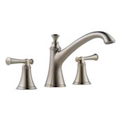 Brizo Baliza Deck Mounted Roman Tub Filler Trim Kit - Less Handles and Valve Brilliance Brushed Nickel