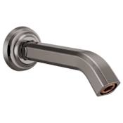 Brizo Levoir 7-3/4" Shower Arm and Flange Brilliance Black Onyx
