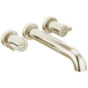 Brizo Litze Wall Mounted Tub Filler - Less Rough In Brilliance Polished Nickel