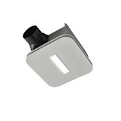 Broan FLEX™ 110 CFM 1.0 Sone Ceiling or Wall Mounted Energy Star Certified Exhaust Fan with LED Lighting and EzDuct™ Installation White