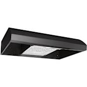 Broan Broan 270 Max CFM 30-Inch Under-Cabinet 4-Way Convertible Range Hood Black