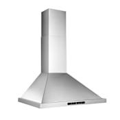 Broan Elite 110-640 CFM 36” Wide Wall Mounted Range Hood With Quiet Operation & 4-Speed Control with T-Style Canopy Stainless Steel