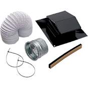 Broan 4" Diameter Roof Ducting Kit Black