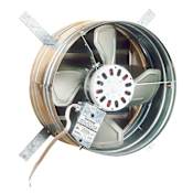 Broan 1020 CFM Ceiling or Wall Mounted Attic Fan with Built-in Thermostat Galvanized Steel