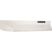 Broan 160 CFM 30 Inch Wide Under Cabinet Range Hood with Washable Filters and Axial Fan from the Economy Collection Almond