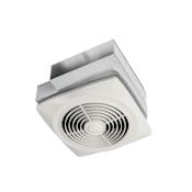 Broan 160 CFM 5 Sone Ceiling or Wall Mounted Utility Fan with Square Grille White