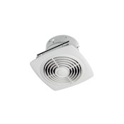Broan 200 CFM 8.5 Sone Utility Fan with Square Grille White
