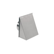 Broan 8 Inch Round Duct Wall Cap with Backdraft Damper Aluminum