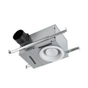 Broan 70 CFM 1.5 Sone Wall Mounted Recessed Utility Fan with Light White