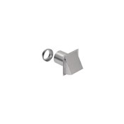 Broan 3" or 4" Round Duct Aluminum Wall Cap with Damper - Pack of 6 Aluminum