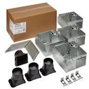 Broan Flex™ Exhaust Fan Light Housing Project Pack with Flange Kit - Pack of 4 N/A