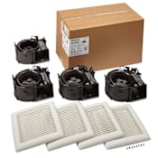 Broan Flex™ 80 CFM 1.2 Sone Bathroom Fan Finish Project Pack with Energy Star® Rating - Pack of 4 White