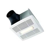Broan InVent Series 80 CFM 0.7 Sone Ceiling Mounted HVI Certified Bath Fan with LED Light White