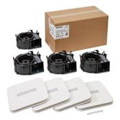 Broan 110 CFM Exhaust Fan Finish Pack with SurfaceShield™ LED Light and Antimicrobial Virus Killing Technology - Pack of 4 White