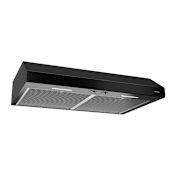 Broan 150 - 250 CFM 30 Inch Wide Under Cabinet Range Hood with LED Lighting Black
