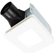 Broan Roomside 80 CFM 1.5 Sone Ceiling Mounted Energy Star Certified Bath Fan White